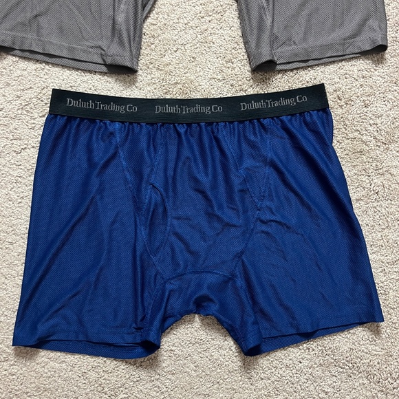 Lot of 2 Pairs Duluth Trading Co. Men’s XL Buck Naked Boxer Briefs Blue Gray - Picture 3 of 6